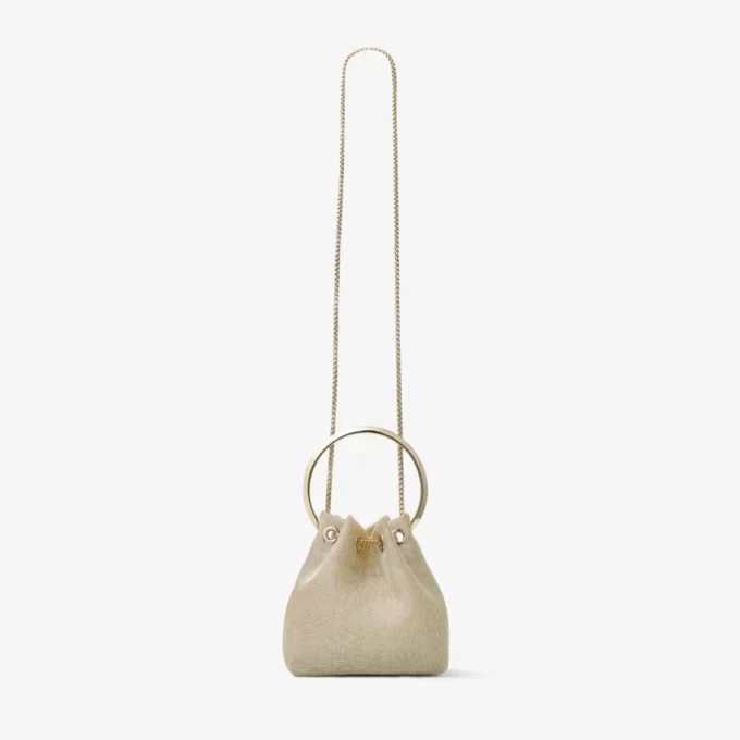 Bon Bon Champagne Metallic Mesh Bag
