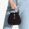 Bon Bon Chocolate Bucket Bag with Metal Handle