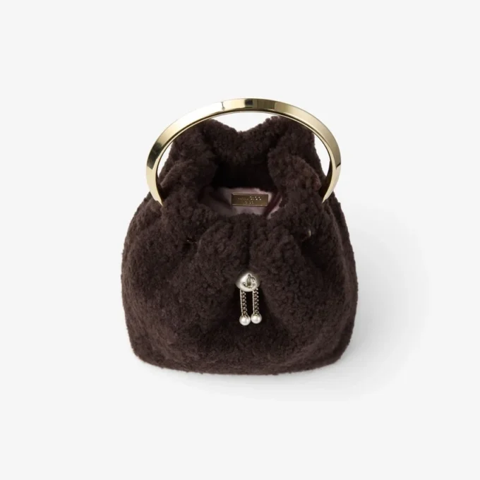 Bon Bon Chocolate Bucket Bag with Metal Handle