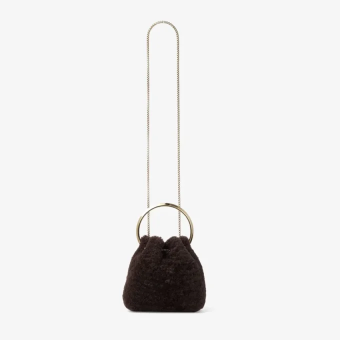 Bon Bon Chocolate Bucket Bag with Metal Handle