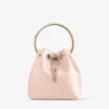 Bon Bon Macaron Satin Bag with Metal Handle