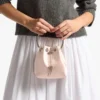 Bon Bon Macaron Satin Bag with Metal Handle