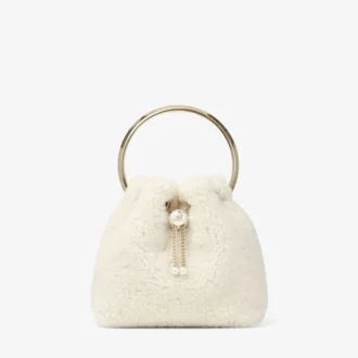 Bon Bon Natural Bucket Bag with Metal Handle