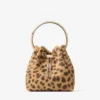Bon Bon Natural Leopard Print Pony Bag