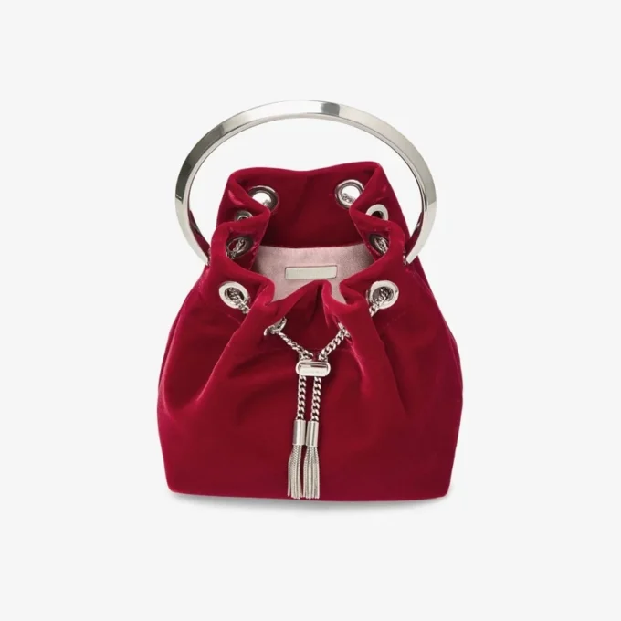 Bon Bon Ruby Red Velvet Bag