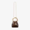 Bon Bon Transparent Tortoisehell Bucket Bag with Sculpted Handle