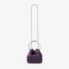 Bon Bon Winter Bloom Satin Handbag with Metal Bracelet