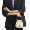 Bon Bon Yellow Buttermilk Elaphe Print Leather Bag