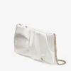 Bonny Clutch Ivory Satin Clutch Bag