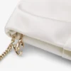 Bonny Clutch Ivory Satin Clutch Bag