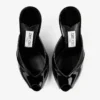 Brigitte Mule 100 Black Patent Leather Mules