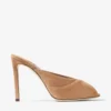 Brigitte Mule 100 Toffee Suede Mules