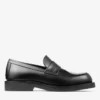 Buff Loafer Black Box Calf Leather Loafers