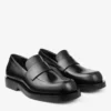 Buff Loafer Black Box Calf Leather Loafers