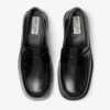 Buff Loafer Black Box Calf Leather Loafers