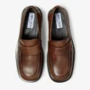 Buff Loafer Mocha Burnished Leather Loafers