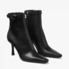 Camie Ankle Boot 85 Black Shiny Kid Leather Ankle Boots