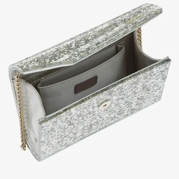 Candy Champagne Coarse Glitter Acrylic Clutch Bag