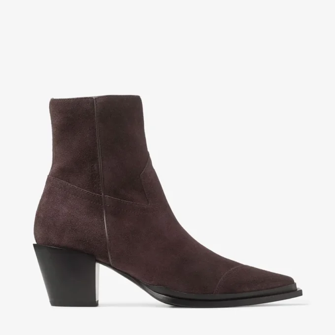 Cece Ankle Boot 60 Coffee Suede Ankle Boots