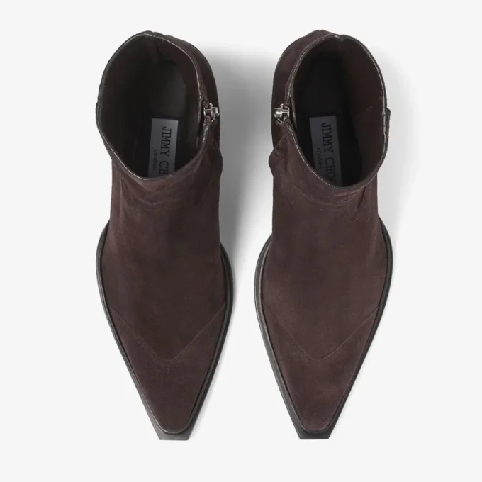 Cece Ankle Boot 60 Coffee Suede Ankle Boots