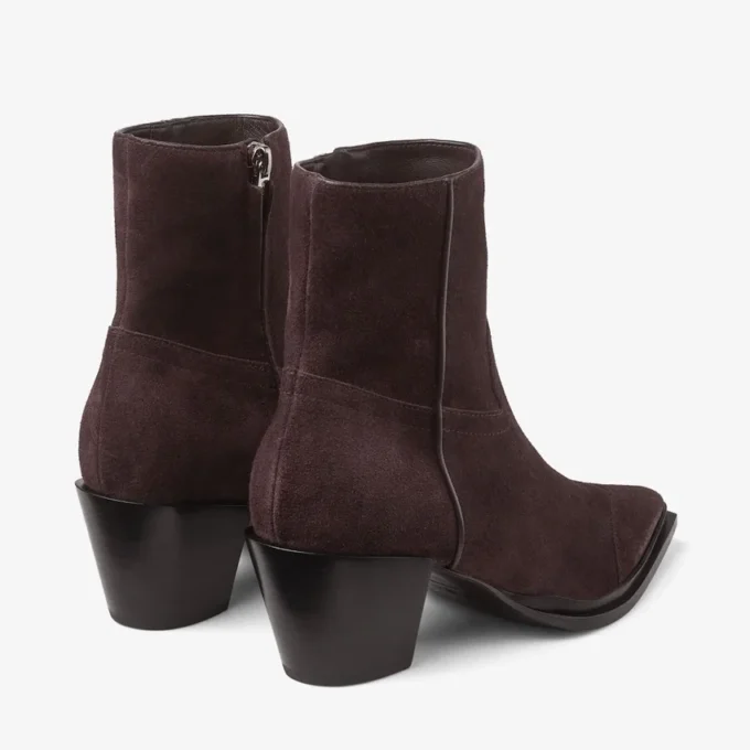 Cece Ankle Boot 60 Coffee Suede Ankle Boots