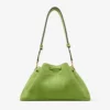 Cinch Medium Clover Suede Shoulder Bag with Braided Bead Strap