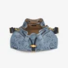 Cinch Medium Denim Shoulder Bag with Sangallo Embroidery