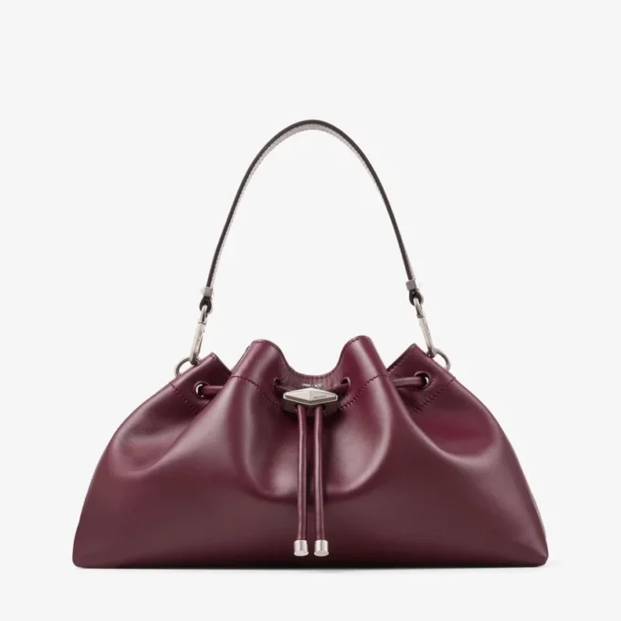 Cinch Medium Garnet Leather Shoulder Bag