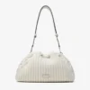 Cinch Medium Latte Knitted Wool Shoulder Bag