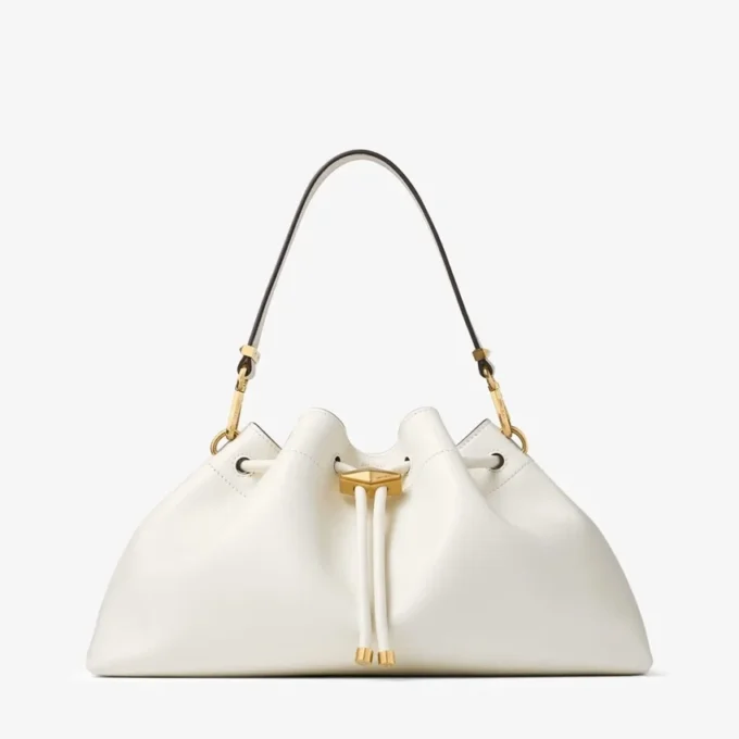 Cinch Medium Latte Leather Shoulder Bag