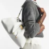 Cinch Medium Latte Leather Shoulder Bag