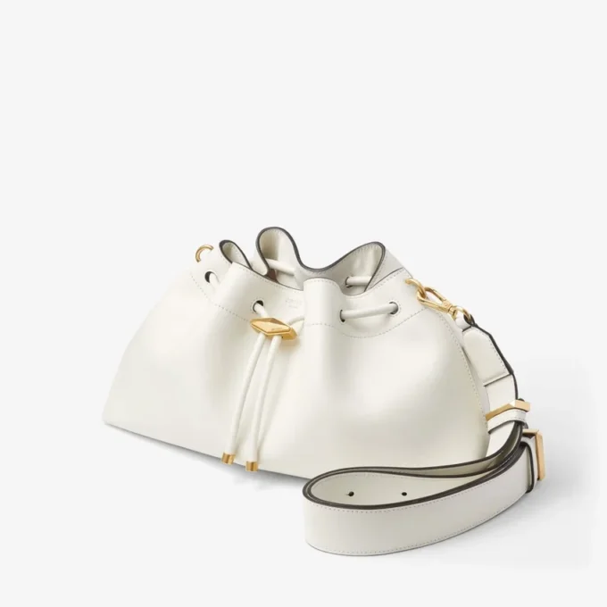 Cinch Medium Latte Leather Shoulder Bag