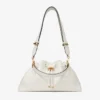 Cinch Medium Latte Leather Shoulder Bag