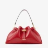 Cinch Medium Ruby Red Leather Shoulder Bag