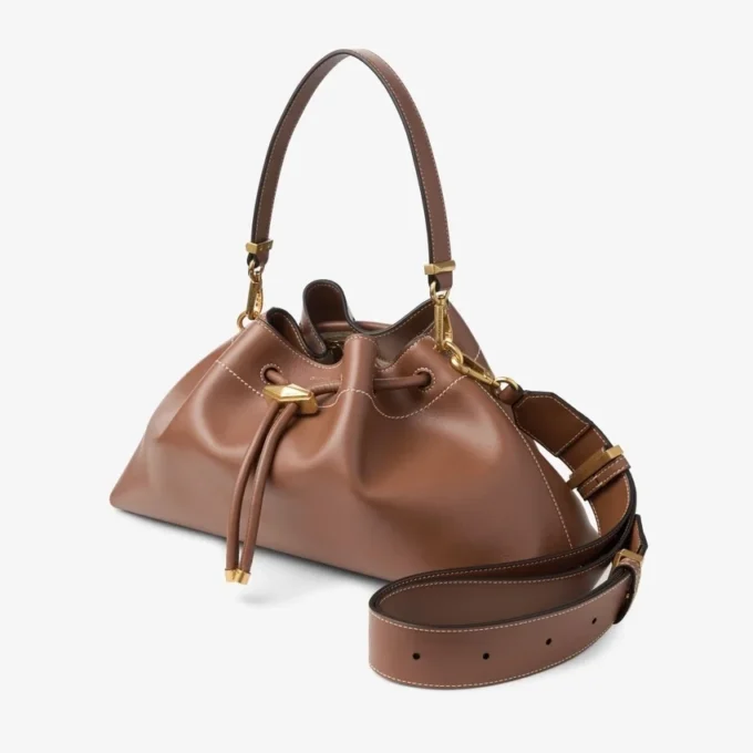 Cinch Medium Tan Leather Shoulder Bag