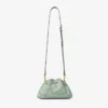 Cinch Small Verde Jimmy Choo Perforated Leather Lace Shoulder Bag