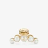 Claw Hair Clip Gold-Finish Pearl Claw Hair Clip