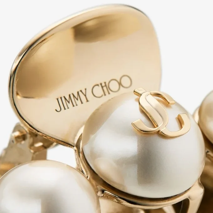 Claw Hair Clip Gold-Finish Pearl Claw Hair Clip