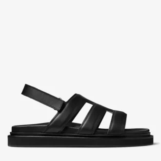 Cove Sandal Black Box Calf Leather Sandal