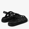Cove Sandal Black Box Calf Leather Sandal