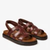 Cove Sandal Chestnut Waxed Calf Leather Sandals