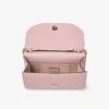Curve Clutch Rose Quilted Biker Leather Clutch Bag