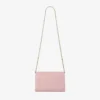 Curve Clutch Rose Quilted Biker Leather Clutch Bag