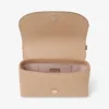 Curve Cross Body Medium Chai Quilted Biker Leather Crossbody Bag