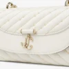 Curve Crossbody Small Latte Quilted Nappa Leather Crossbody Bag