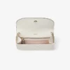 Curve Wallet with Chain Latte Quilted Nappa Leather Wallet with Chain