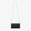 Curve Wallet with Chain Marine Quilted Biker Leather Wallet with Chain
