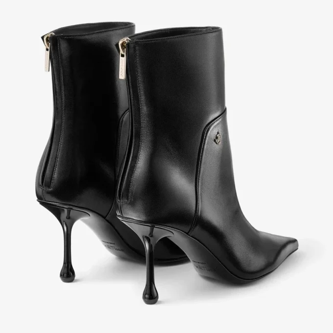 Cycas Ankle Boot 80 Black Nappa Leather Ankle Boots