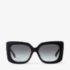 Delphie Black Butterfly Frame Sunglasses