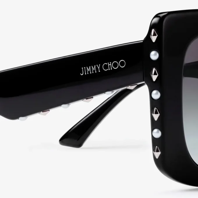 Delphie Black Butterfly Frame Sunglasses